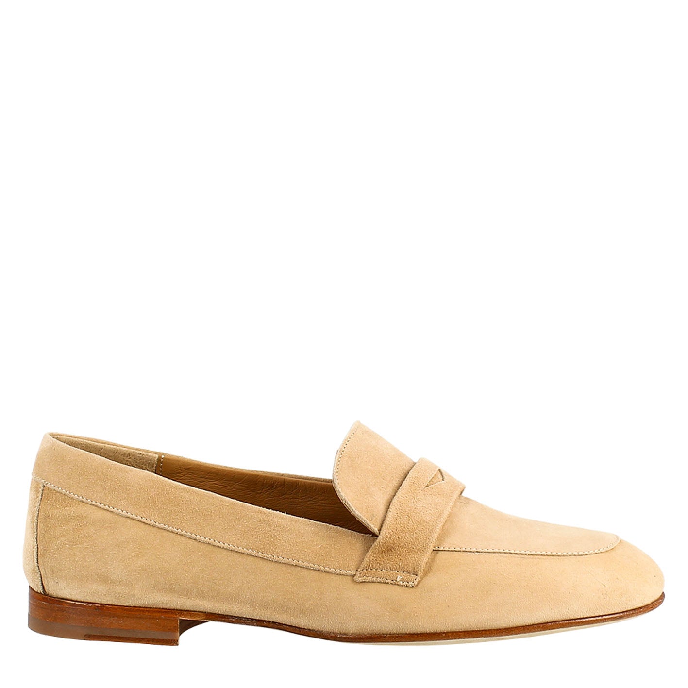 Beige Suede Women's Moccasin