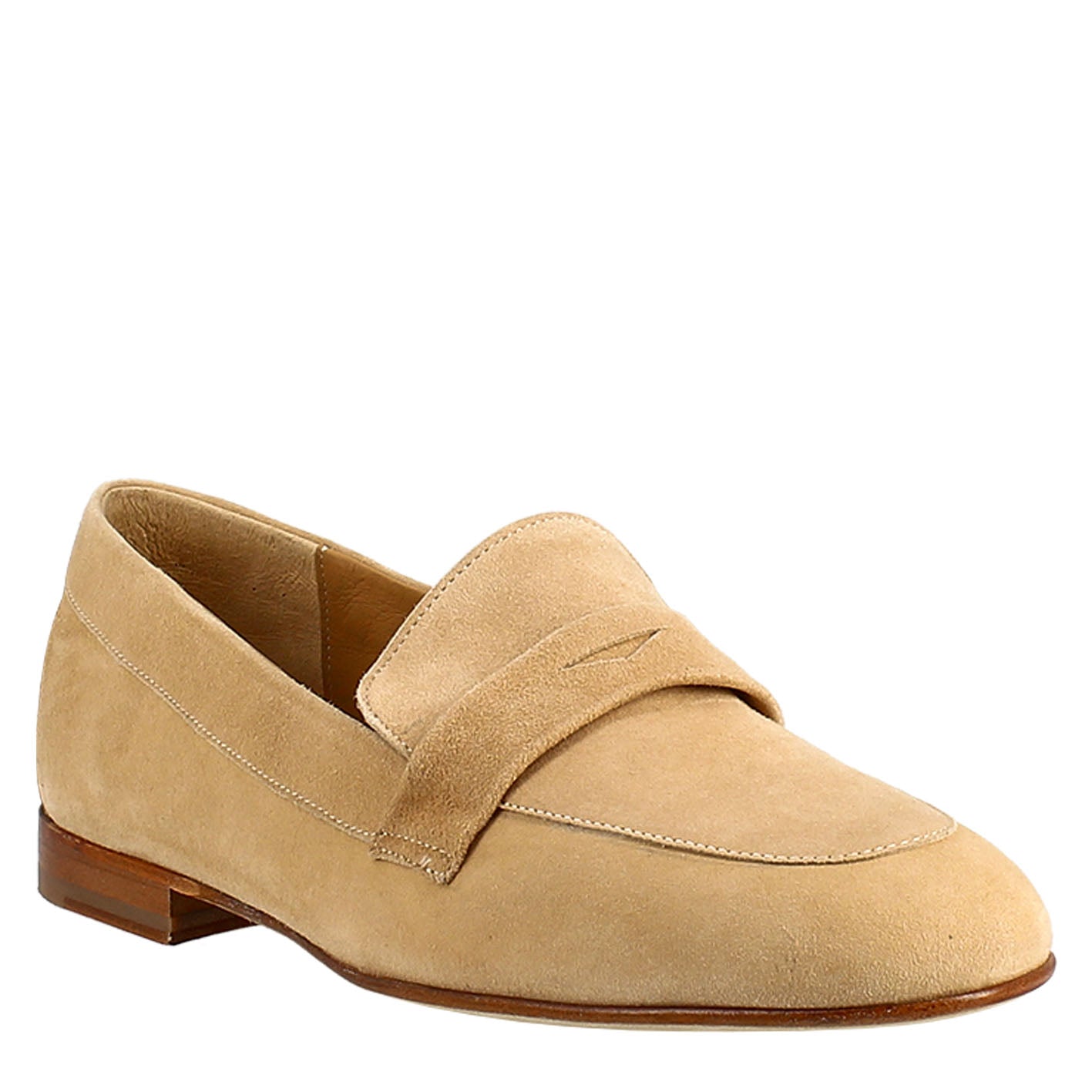 Beige Suede Women's Moccasin