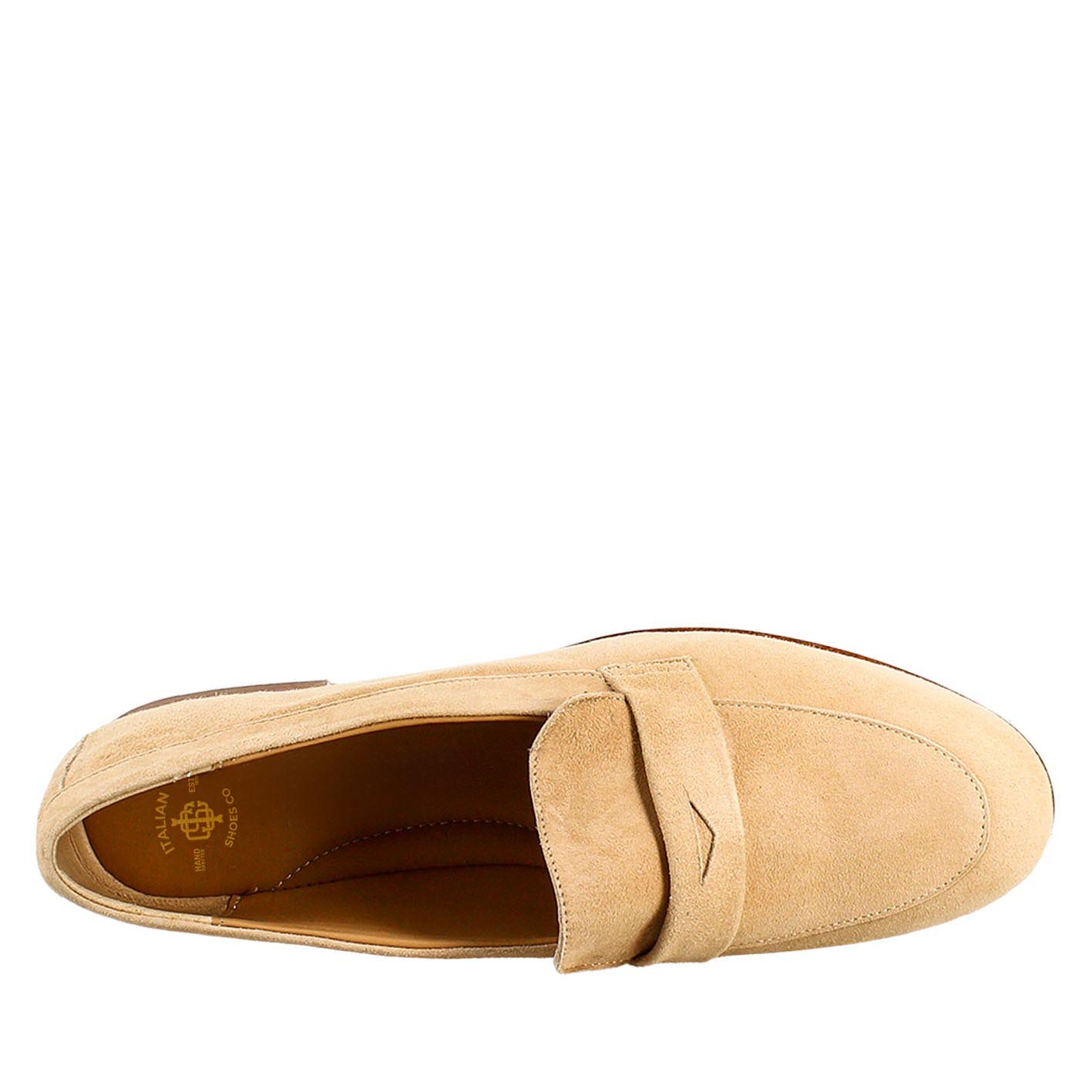 Beige Suede Women's Moccasin