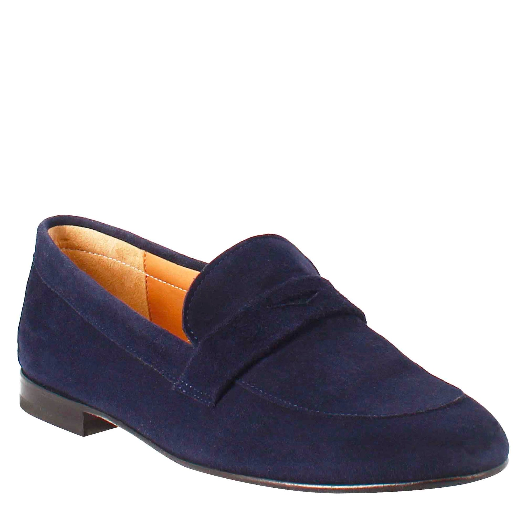 Blue Suede Women's Moccasin