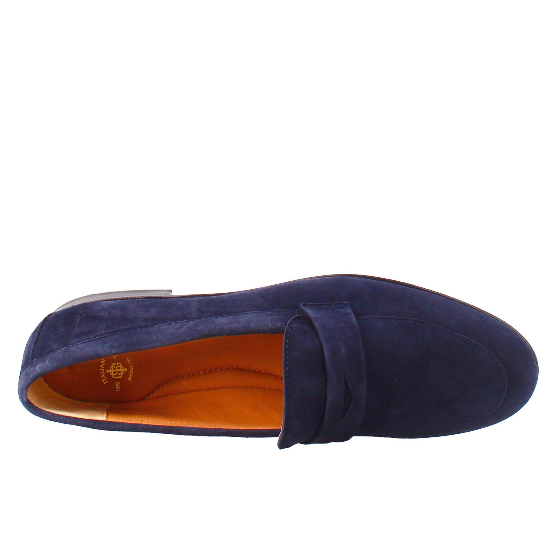 Blue Suede Women's Moccasin