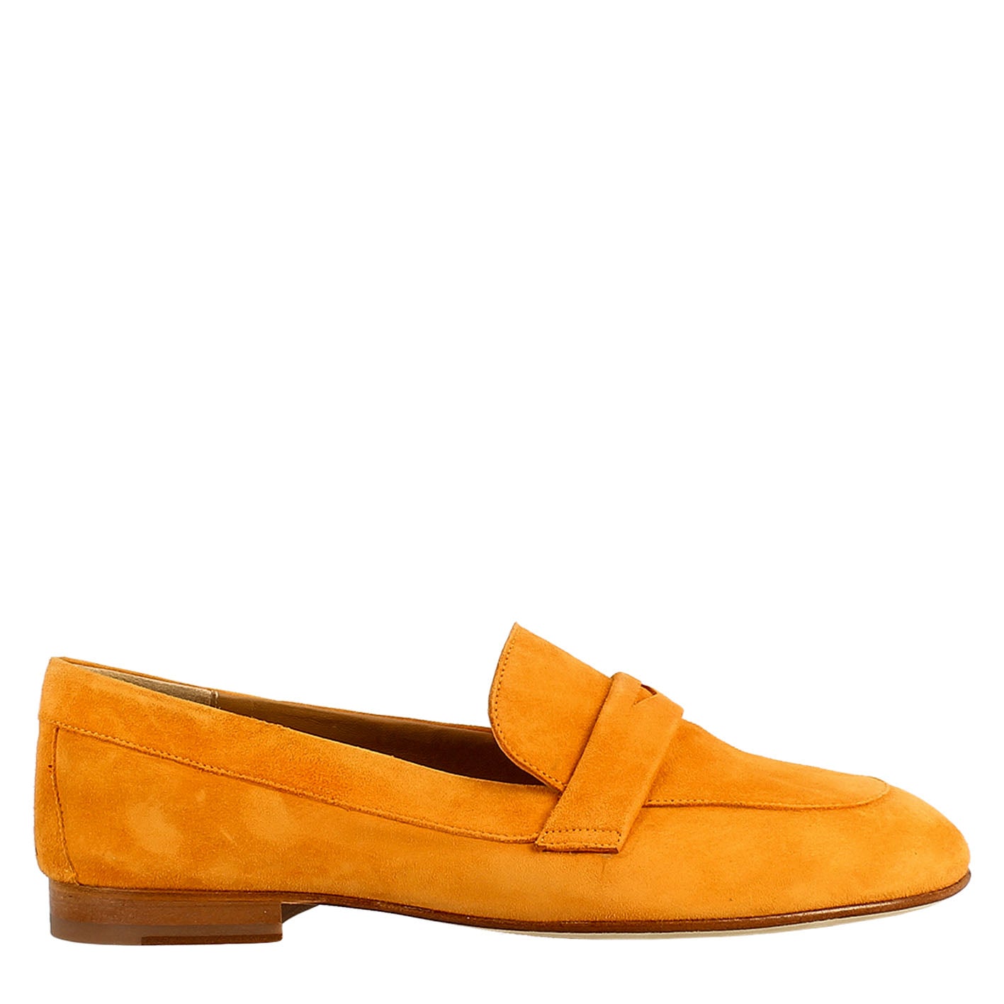 Orange Suede Women's Moccasin