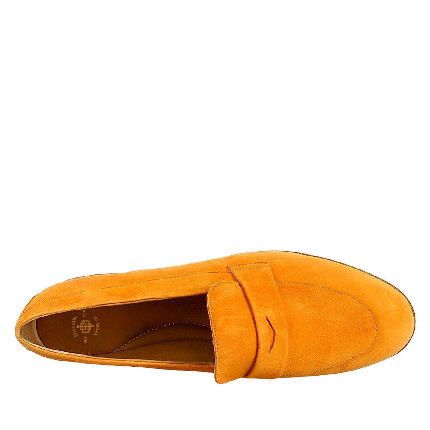 Orange Suede Women's Moccasin