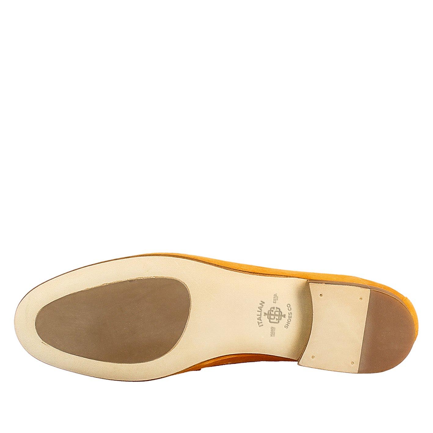 Orange Suede Women's Moccasin