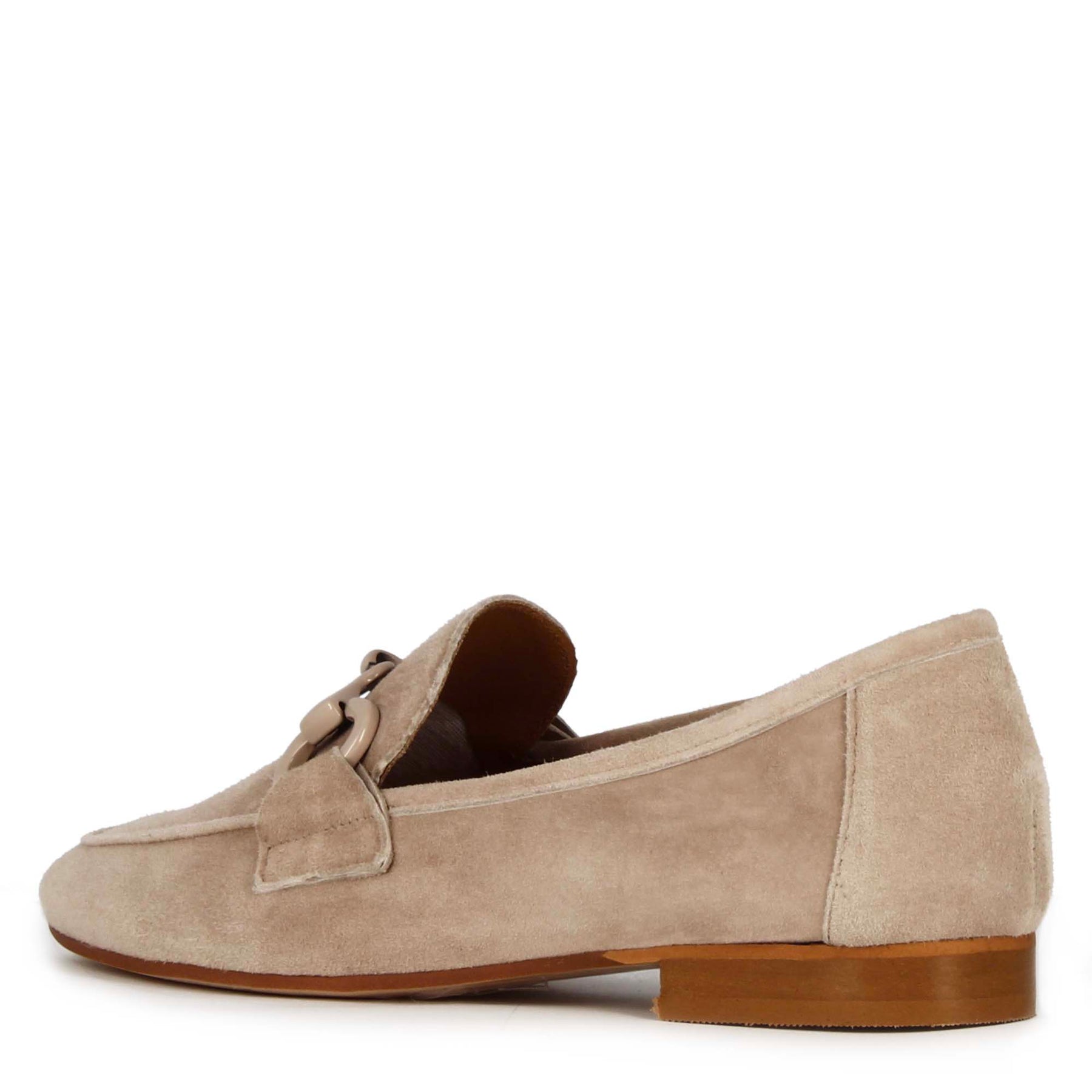 Women's Beige Suede Moccasin