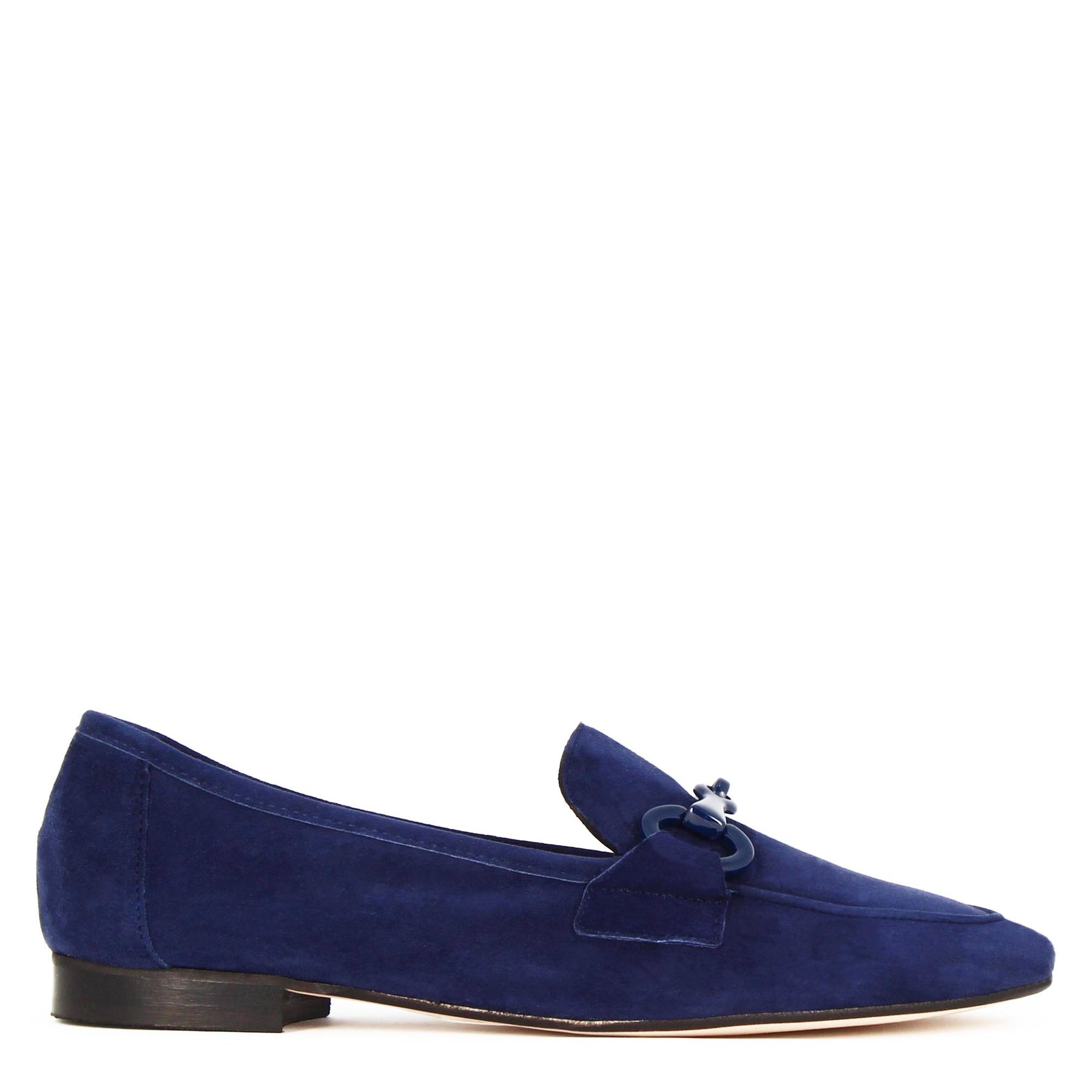 Women's Moccasin Dark Blue Suede