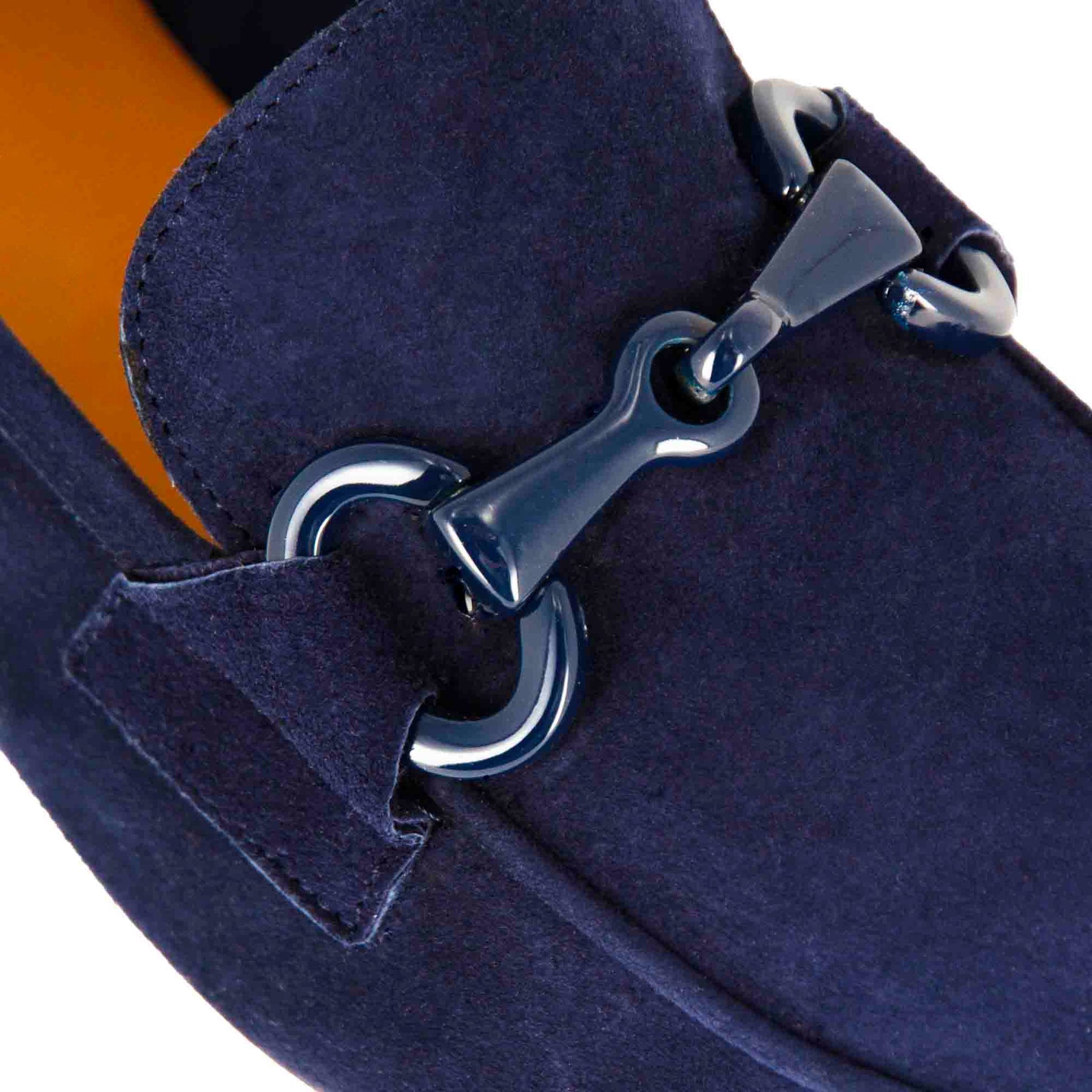 Women's Moccasin Dark Blue Suede