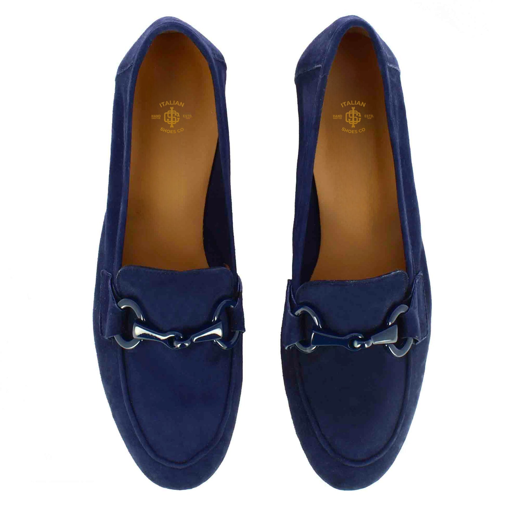 Women's Moccasin Dark Blue Suede