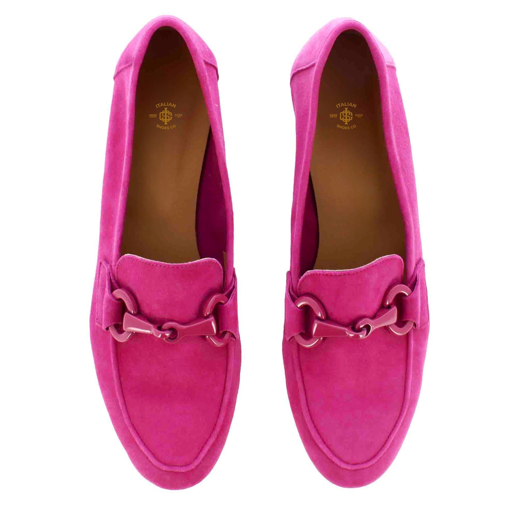 Women's Moccasin in Fuchsia Suede