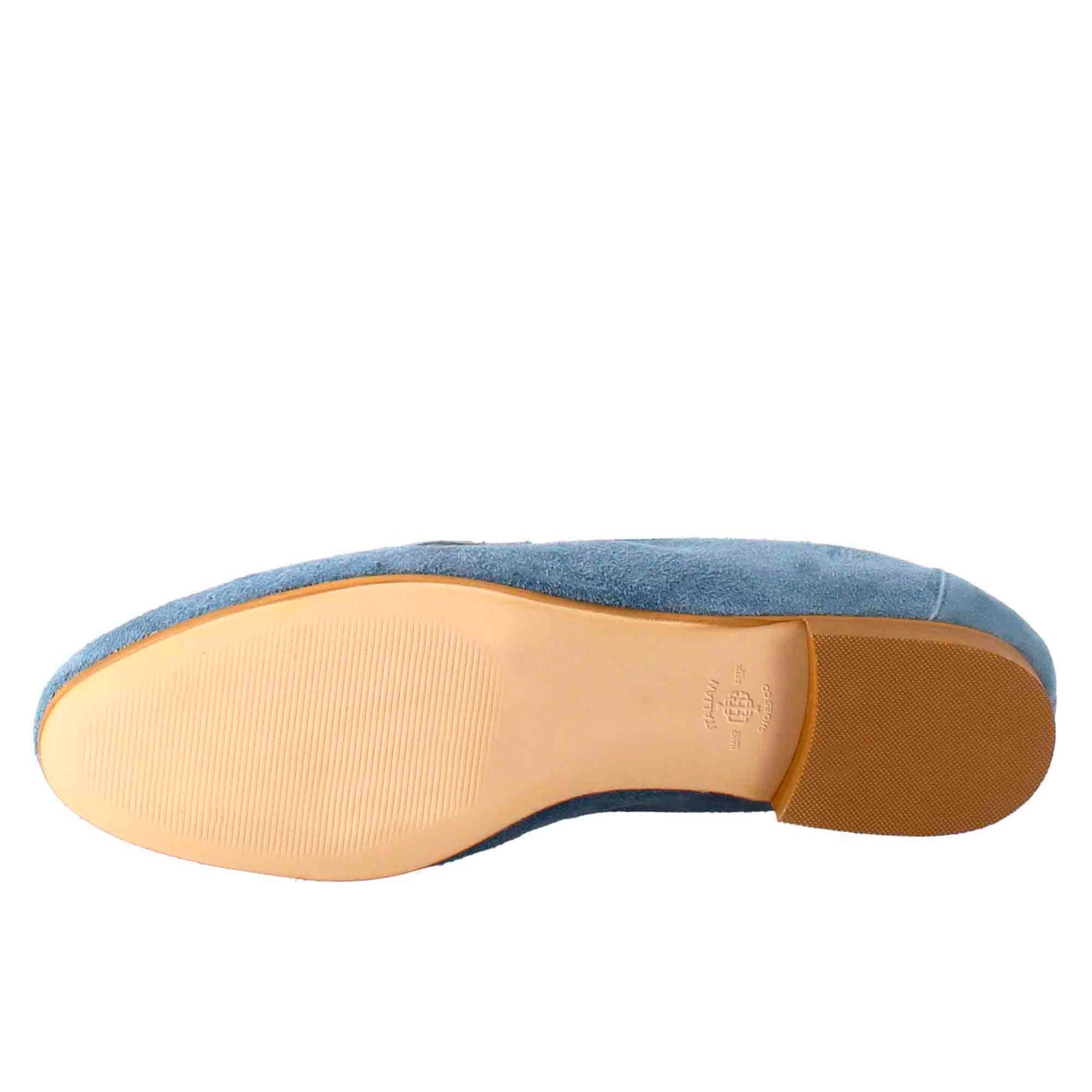 Women's Moccasin in Light Blue Suede