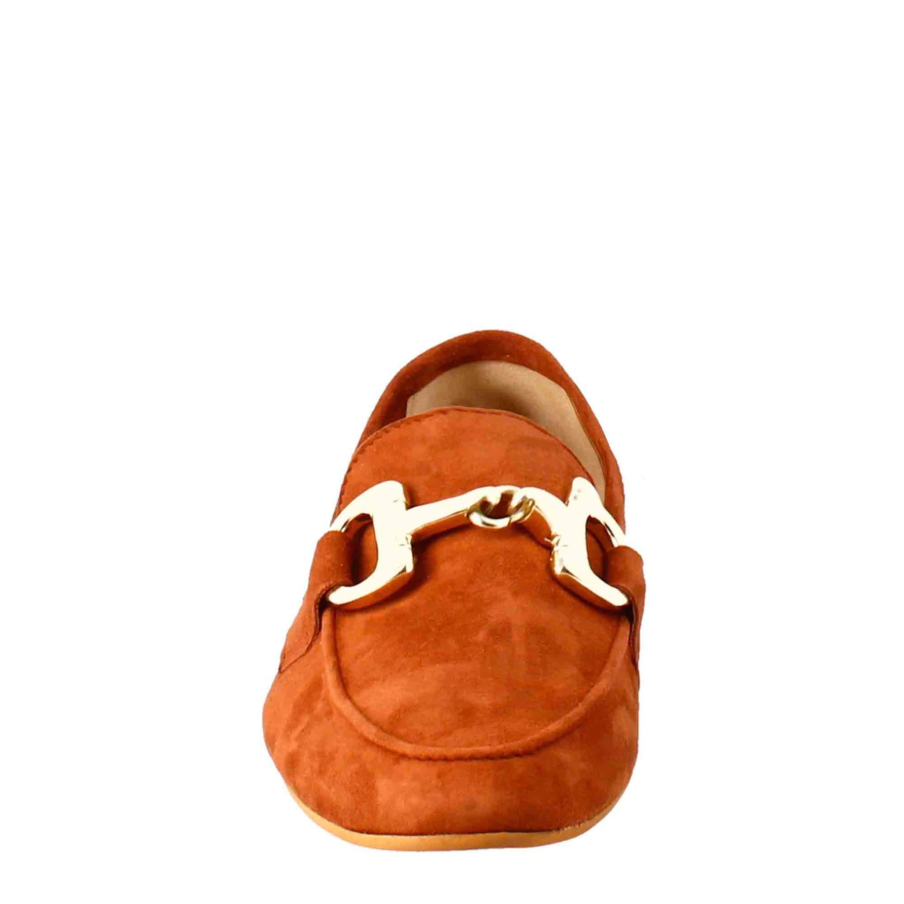Women's Moccasin in Brown Suede