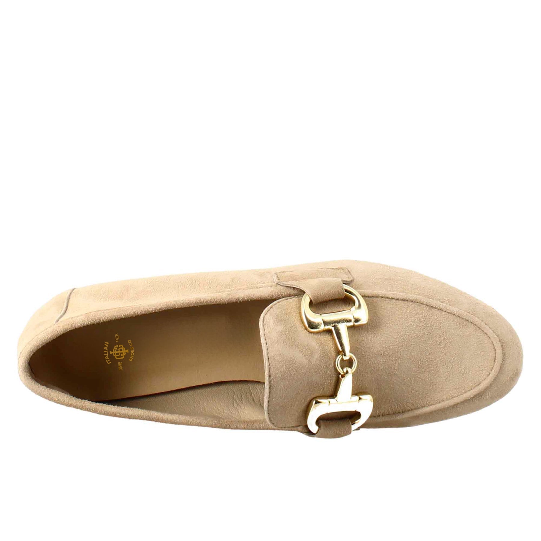 Women's Moccasin in Taupe Suede