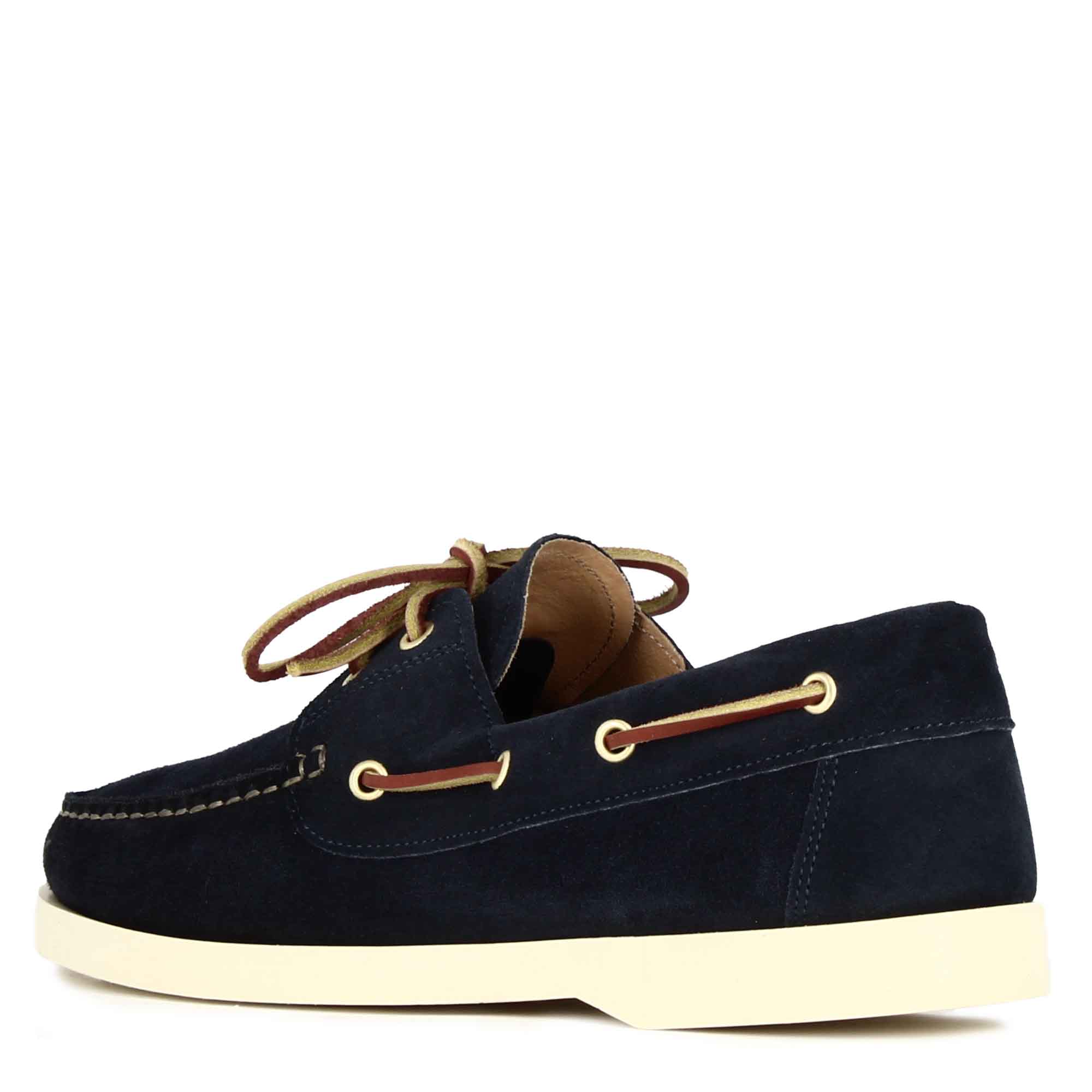 Men's boat moccasin in suede