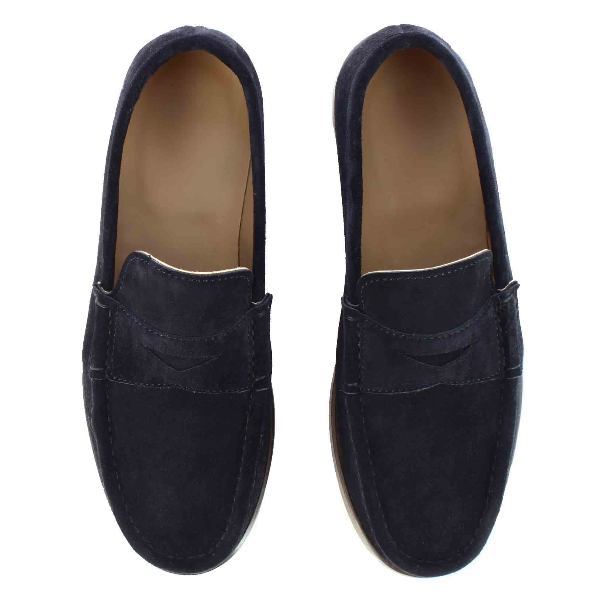 suede leather loafer