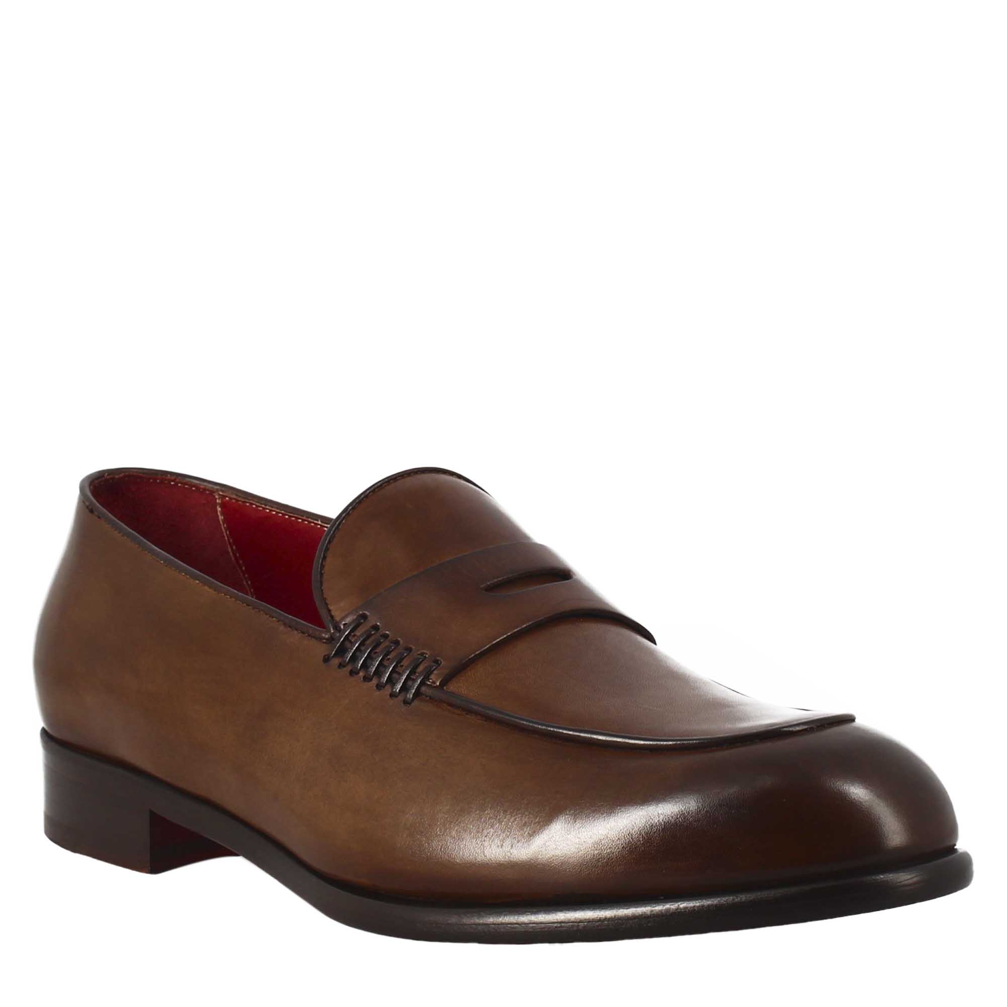 Brown Moccasin in full grain leather