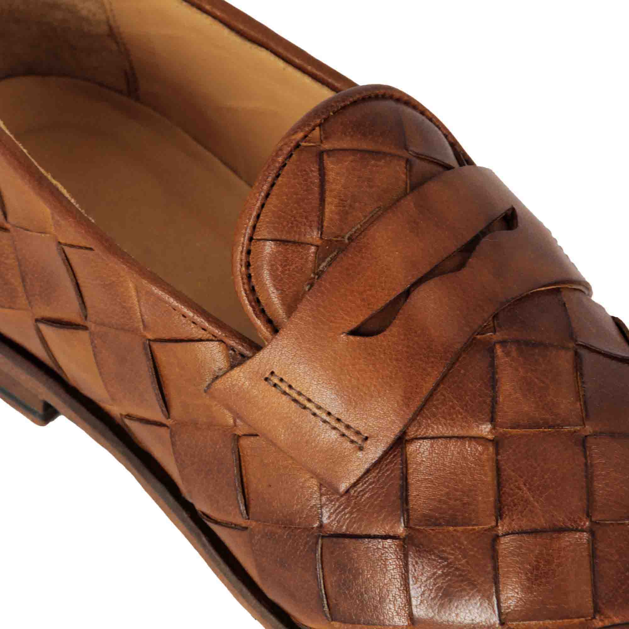 Vintage Loafer in Woven Leather