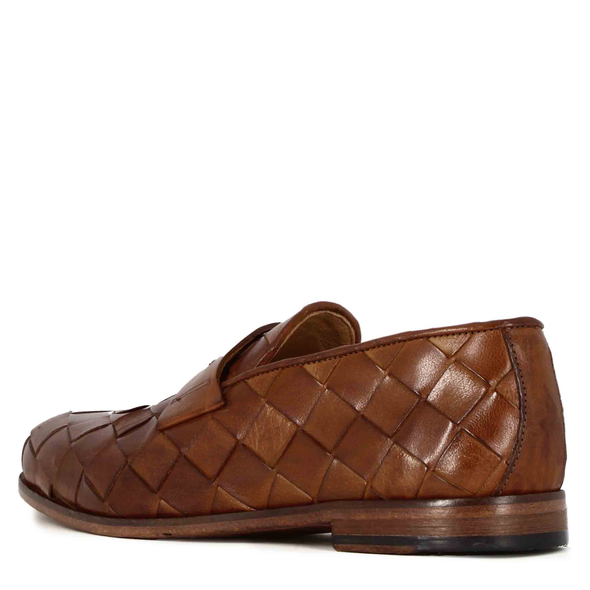 Vintage Loafer in Woven Leather