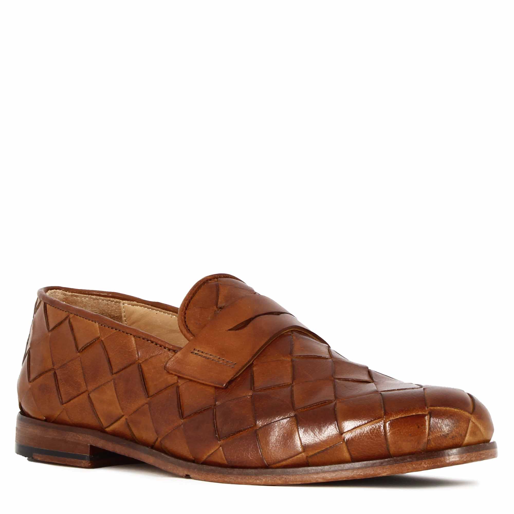 Vintage Loafer in Woven Leather