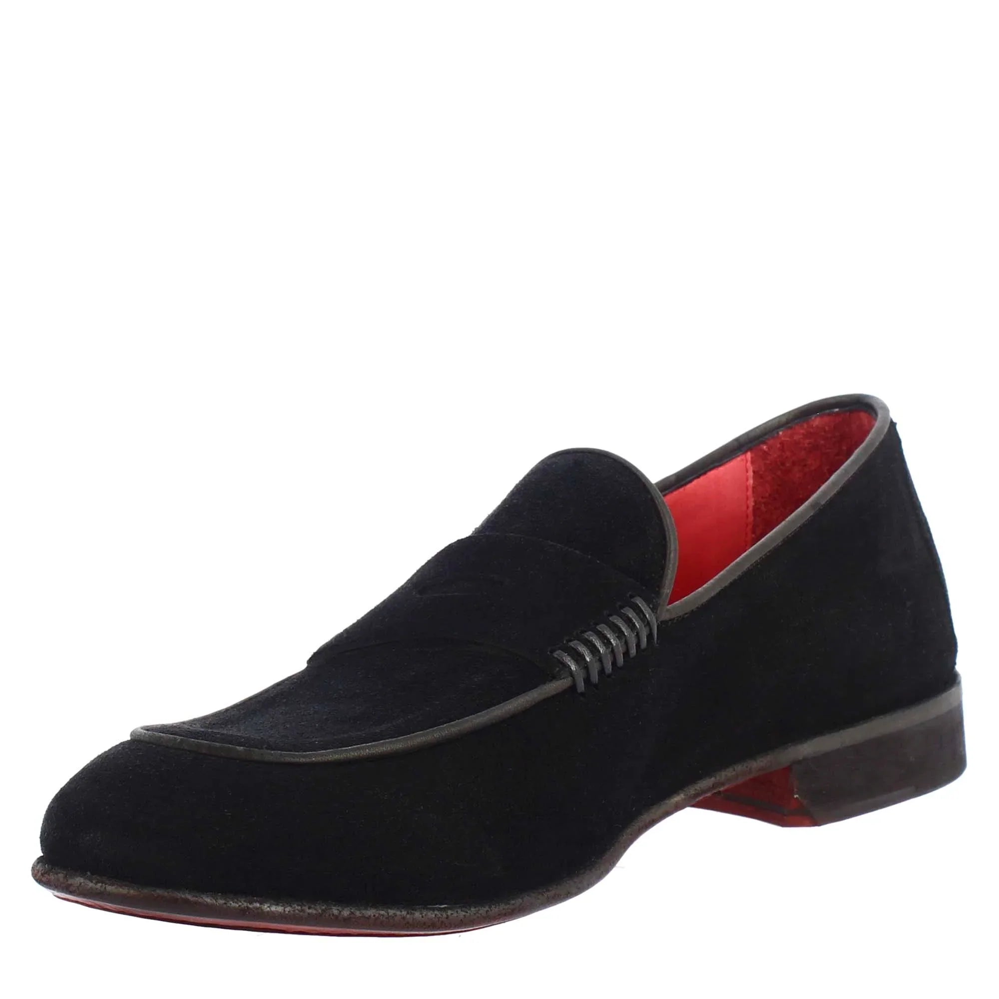 Comfort Men's Black Suede Moccasin