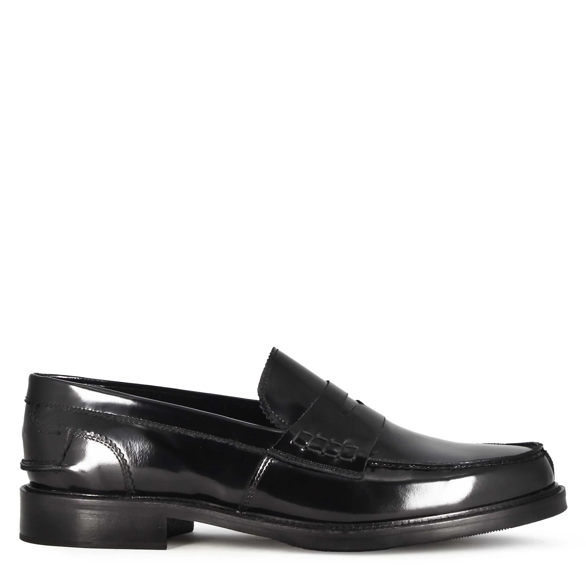 Classic Shiny Leather Moccasin