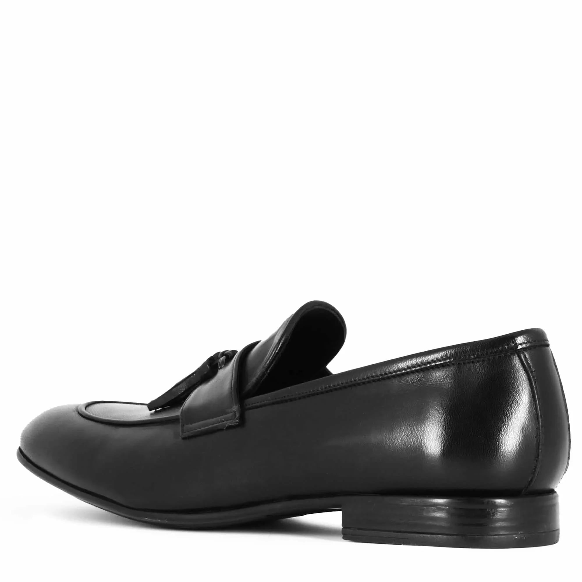 Soft Leather Tassels Loafers