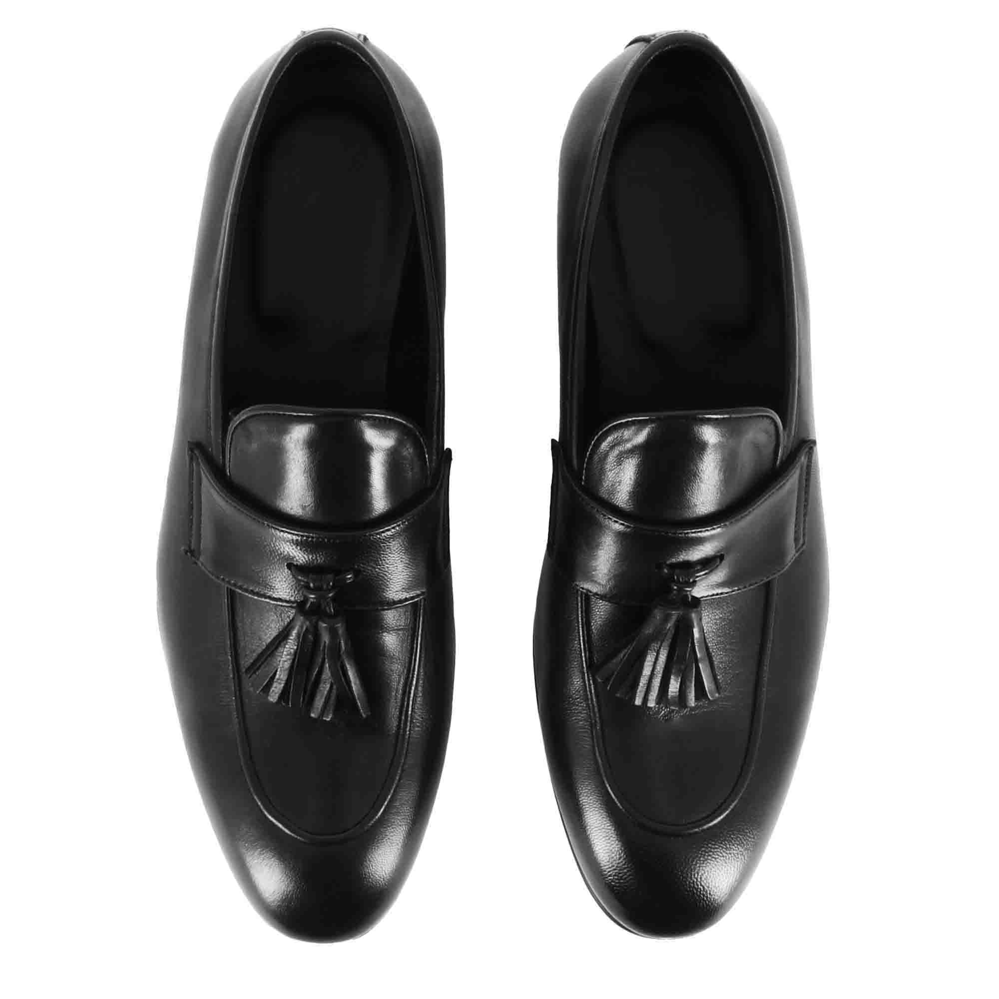 Soft Leather Tassels Loafers
