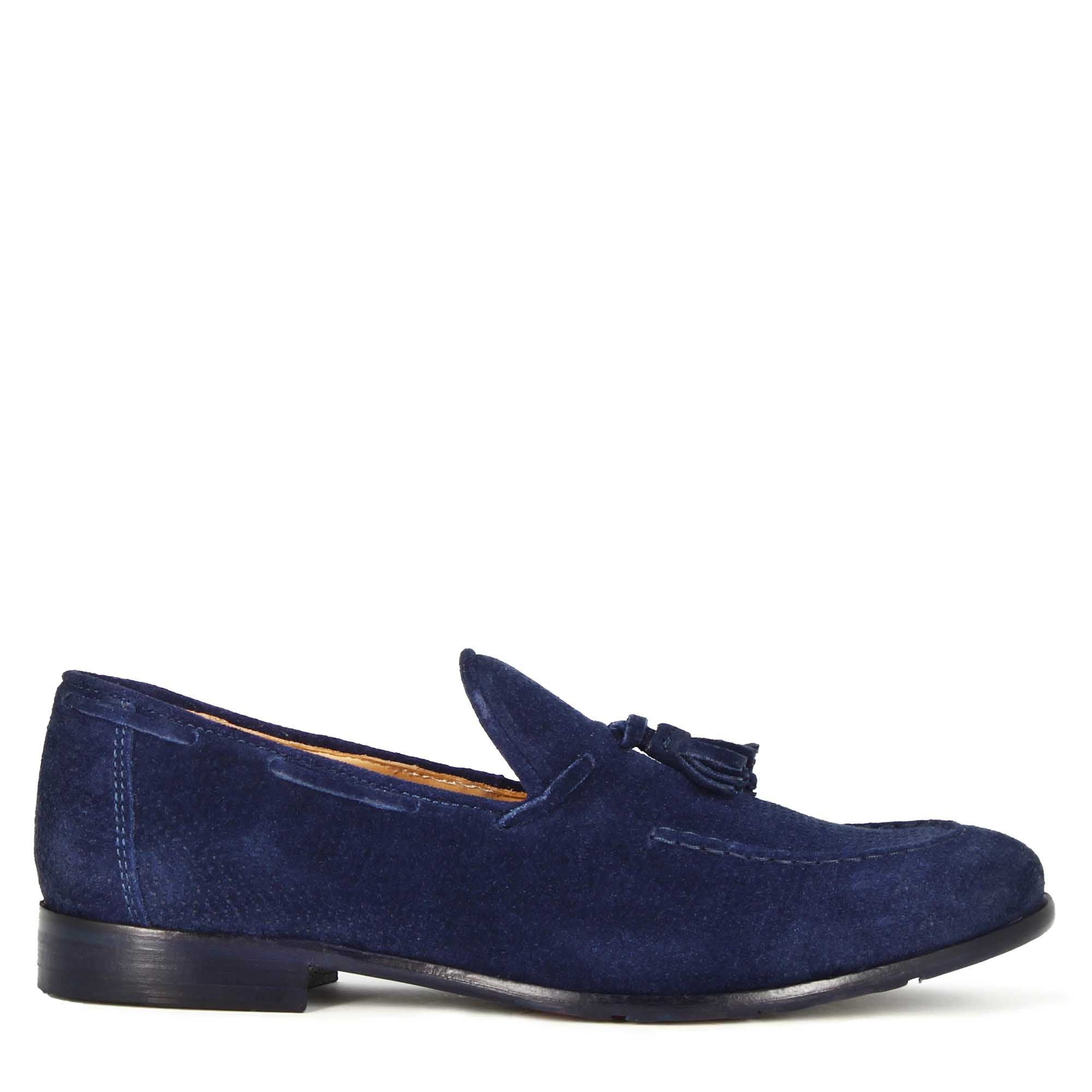 Suede Moccasin with Tassels