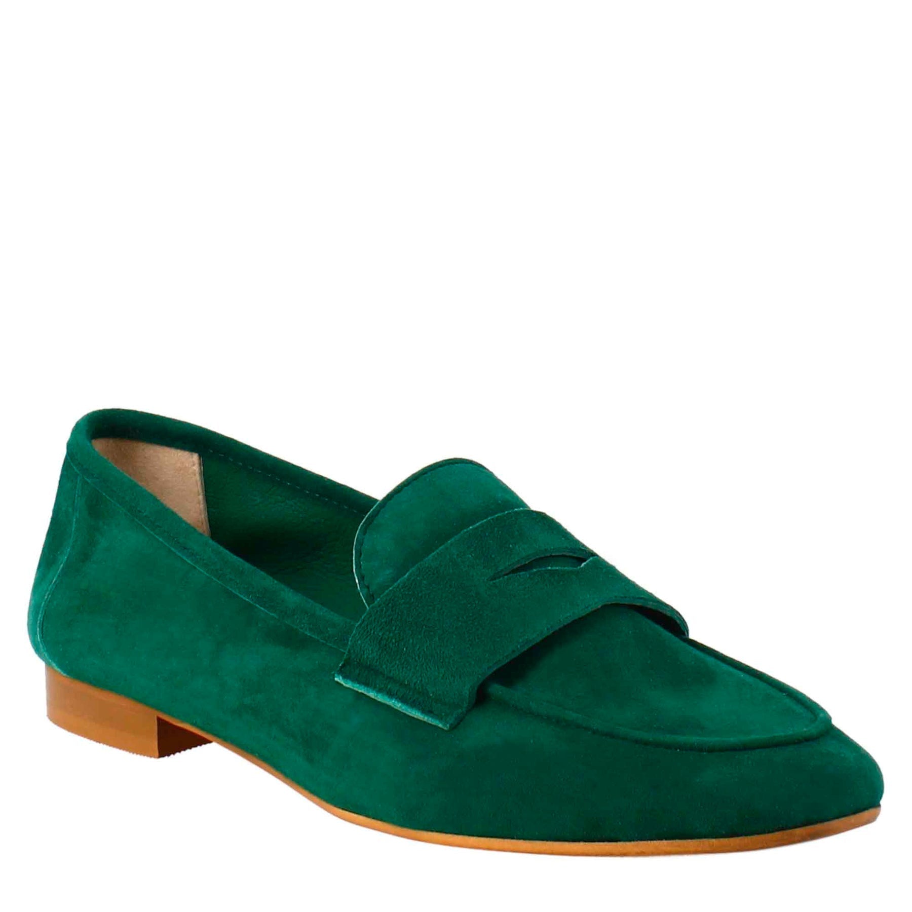 Green Suede Women's Moccasin