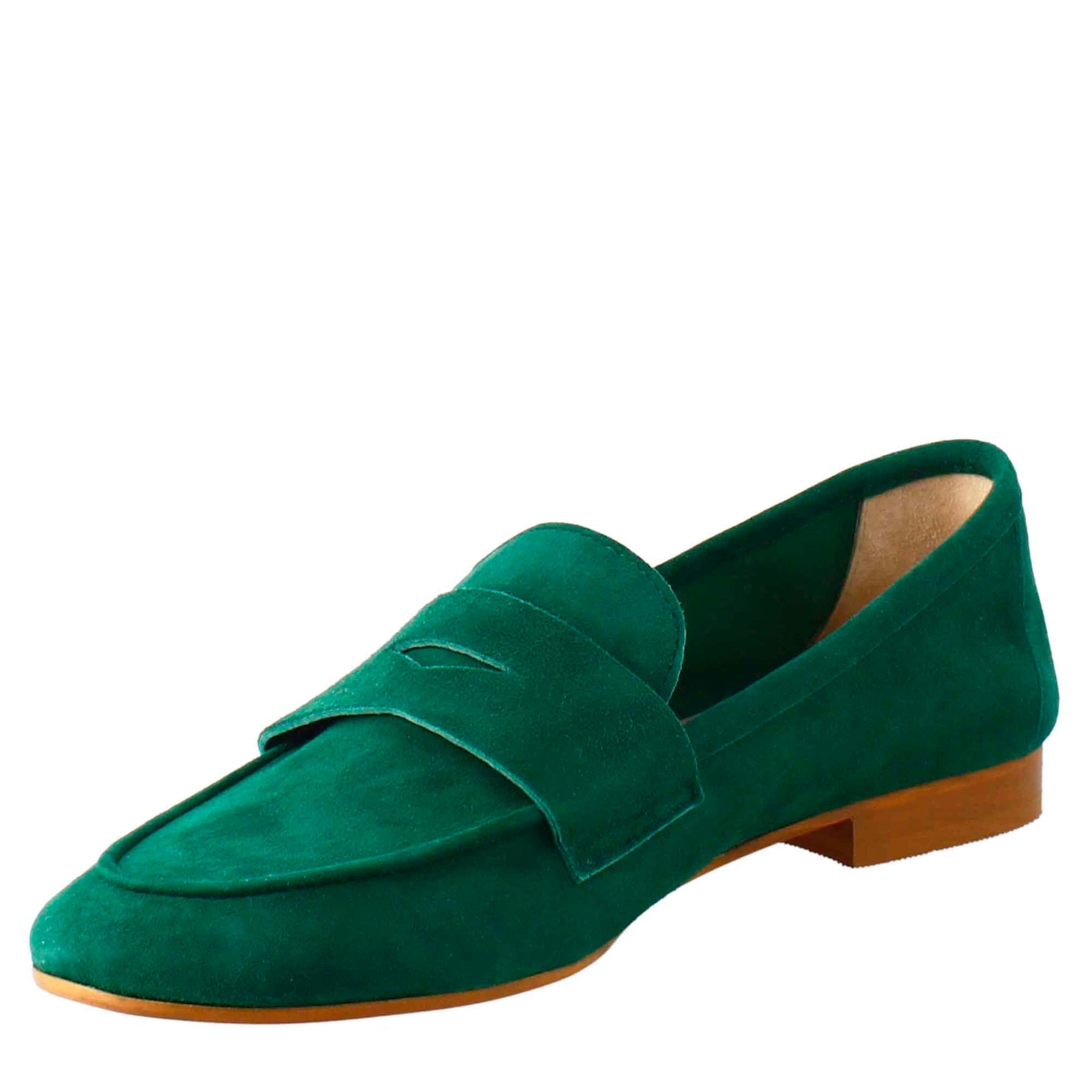 Green Suede Women's Moccasin
