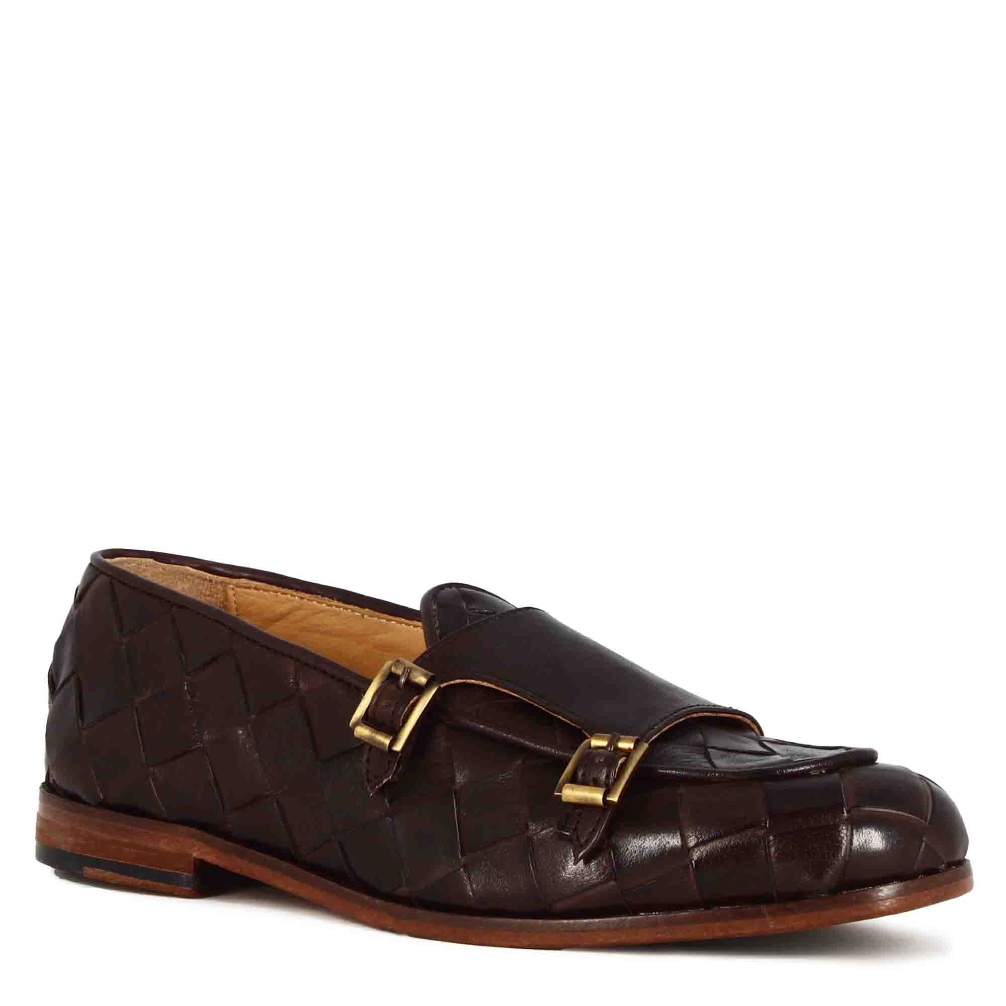 Moccasin With Double Golden Buckle