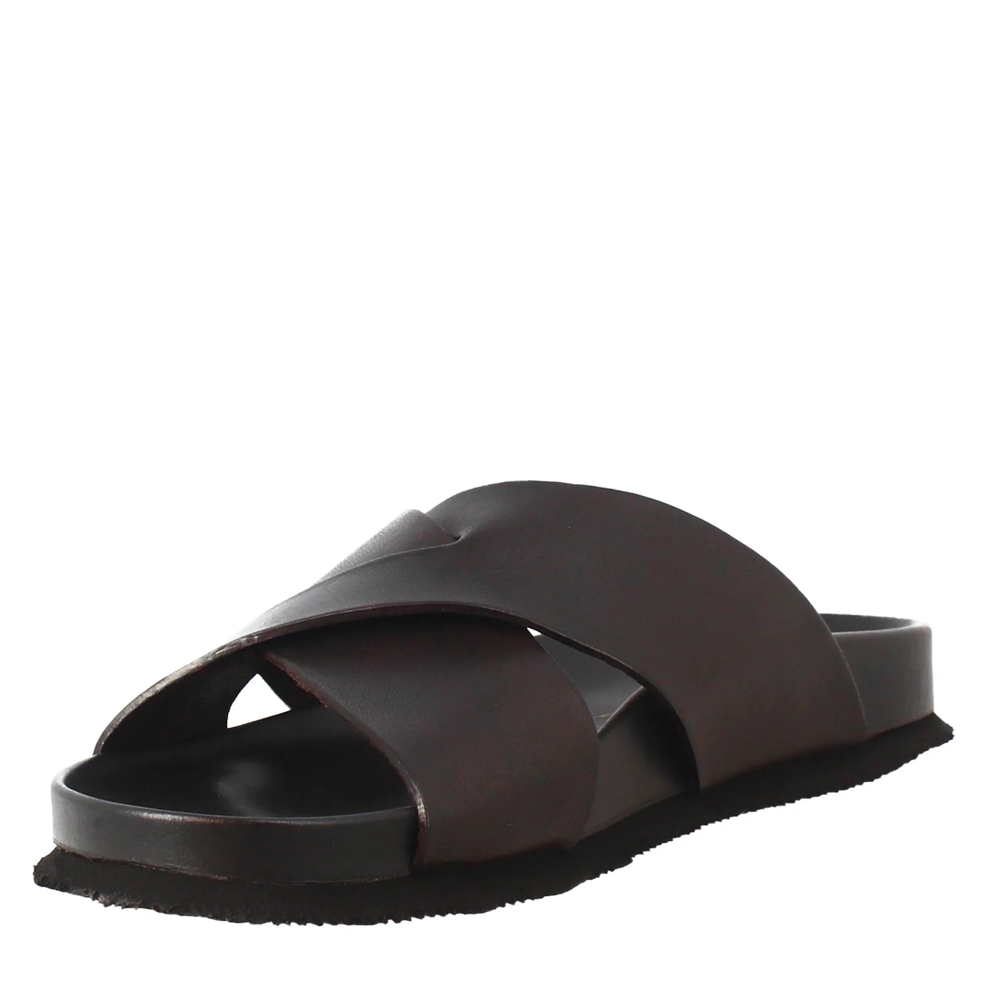 Sandals in leather