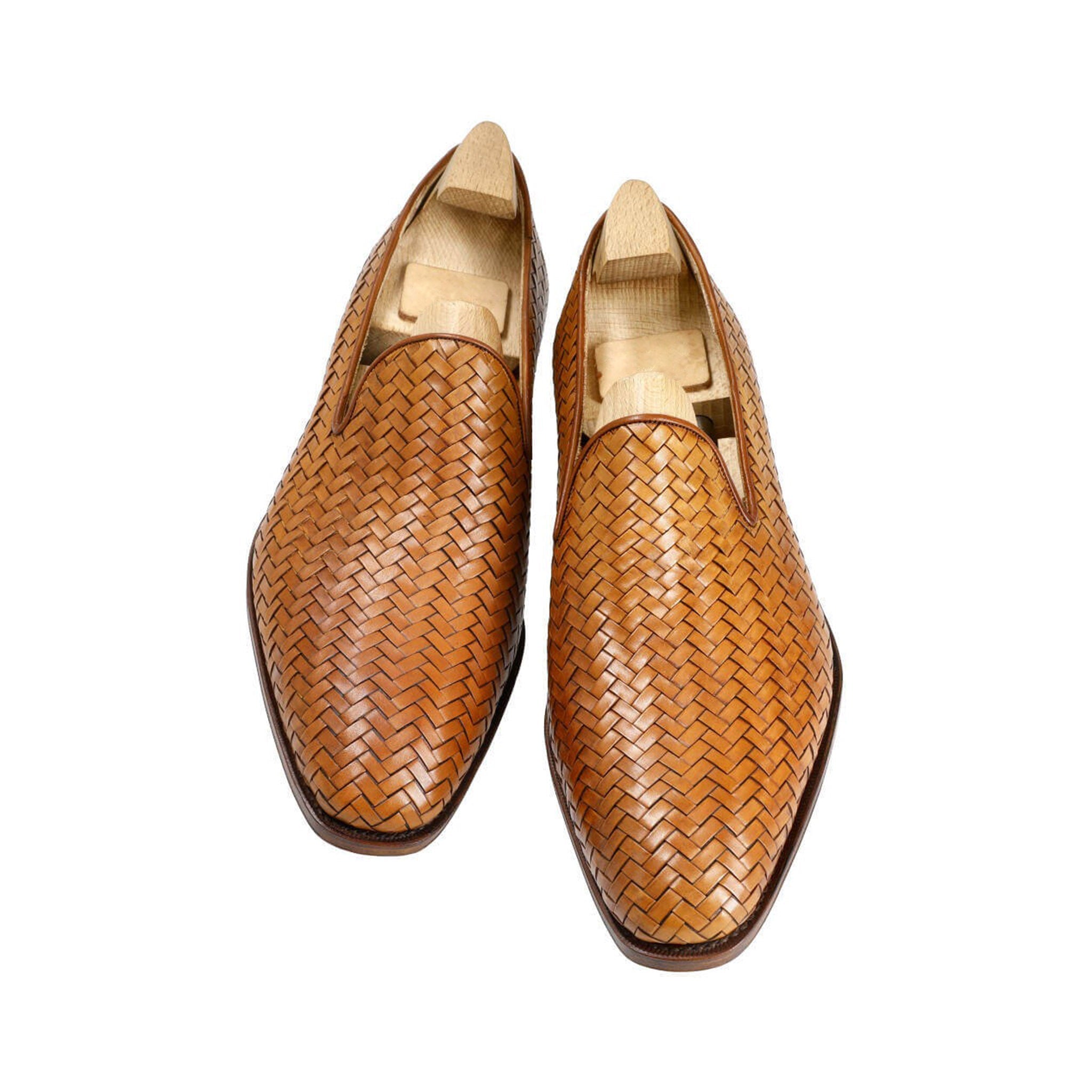 Tanned Braided Slip In Shoes