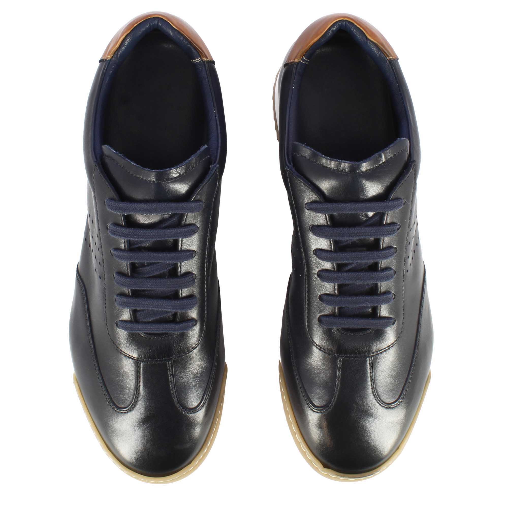 Men's Casual Sneaker In Leather