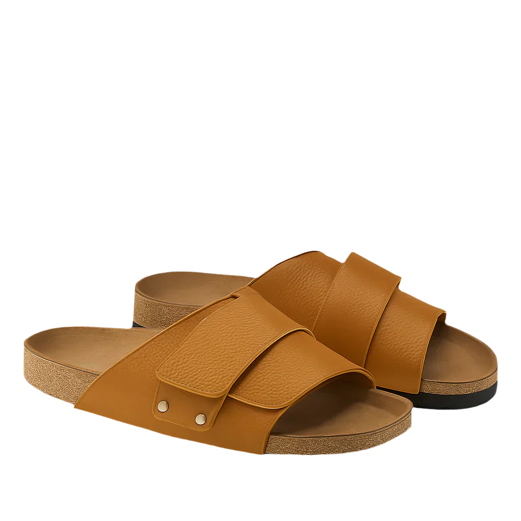 BreezFit Slip-On Regular Brown Sandal
