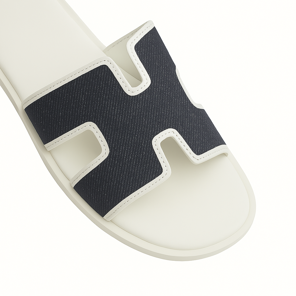 Haven Textured H Style Dual Slip-On in Canvas Blue and